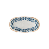 Bonna China Viento 13" x 9" x h:0.75" Oval Decorated Porcelain Platter